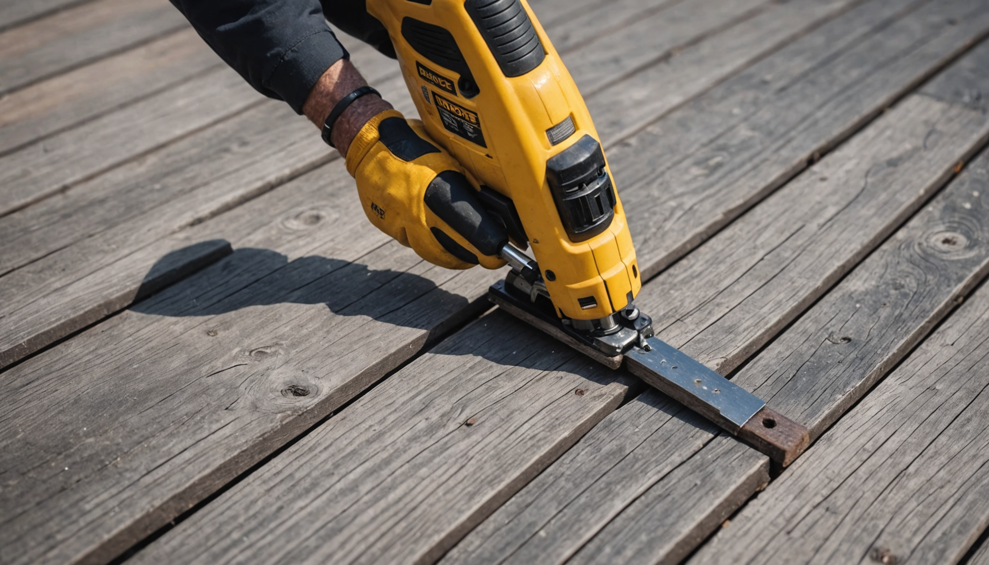 Replace a Rotted Deck Board Safely